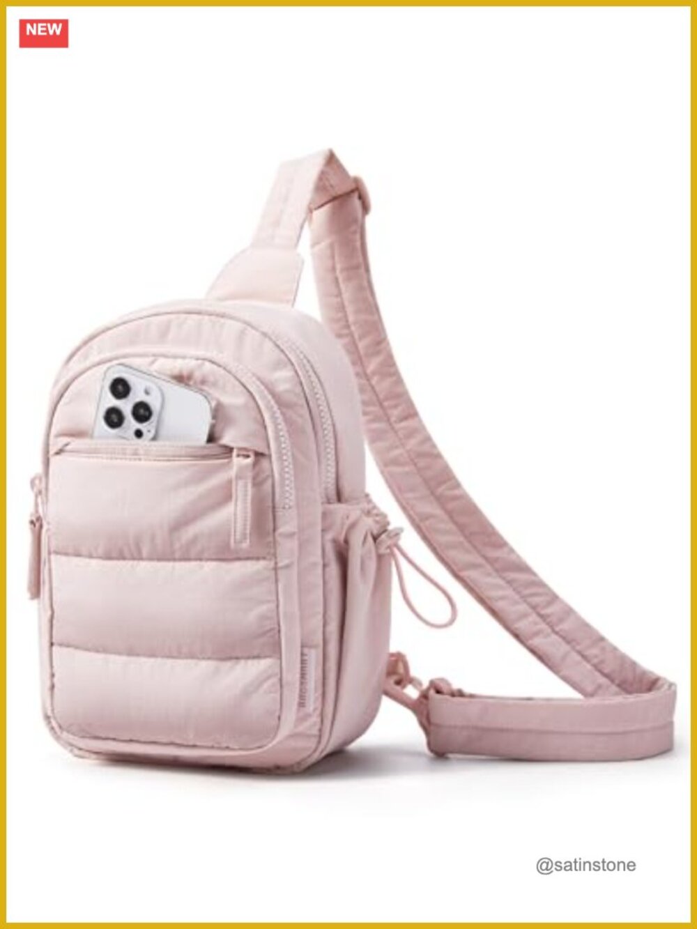 Women's Puffer Sling Bag Crossbody Hobo Handbag RFID Blocking Taslan Travel